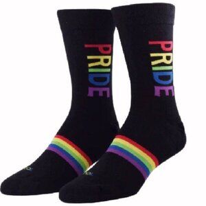 Pride Athletic Black Crew Socks – Adult NEW Fast Ship